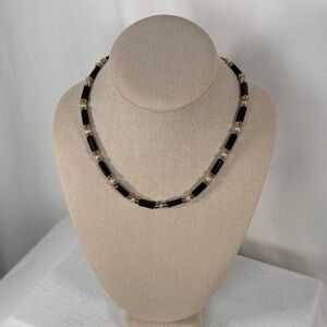 Elegant Black and Gold Necklace